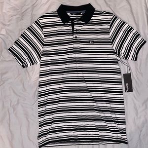 Fourstar Clothing Company Stripped Polo Shirt Large NWT